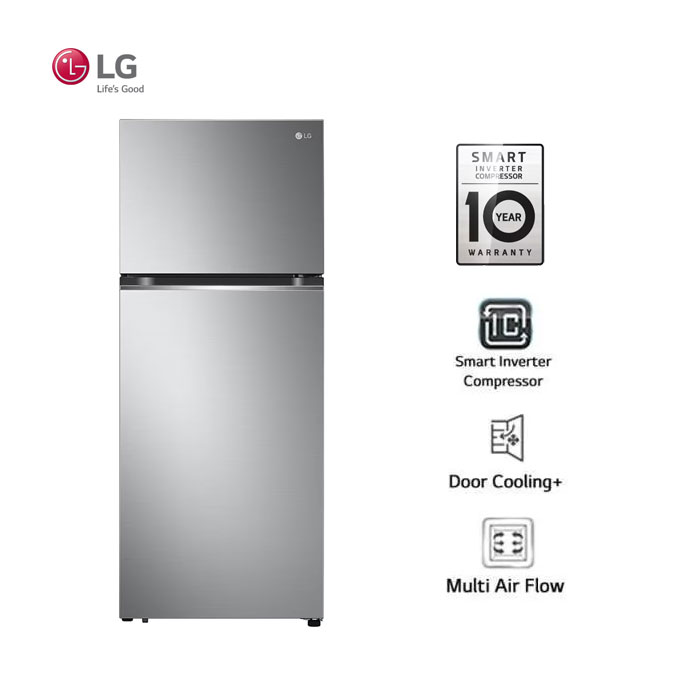 LG Kulkas Two Door Smart Inverter 395 L - GN-B392PLGB | GN B392 PLGB